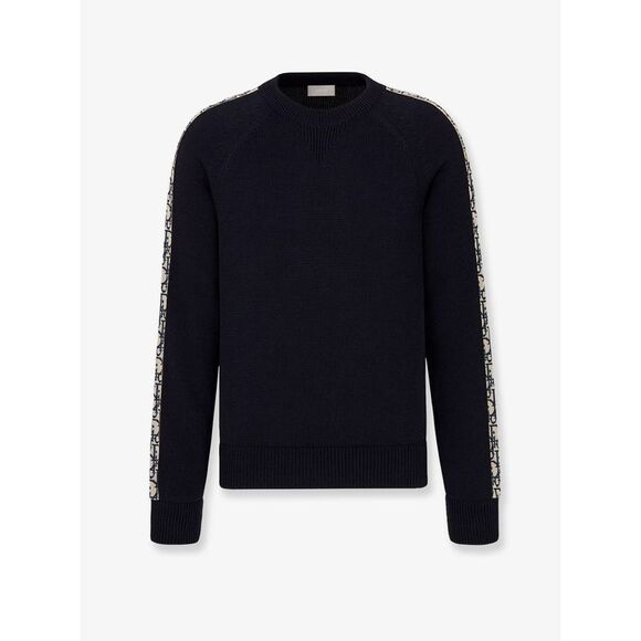 Dior Men Cotton Sweater With Silk Inserts - Picture 1 of 3
